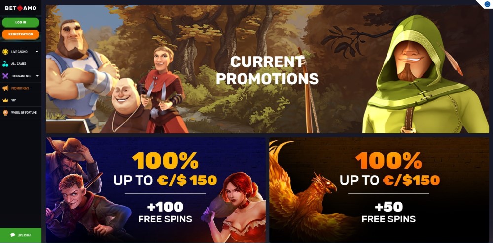 Betamo Promotions, play now!