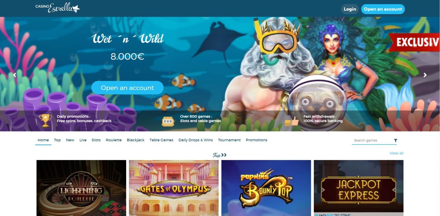 Casino Estrella main page