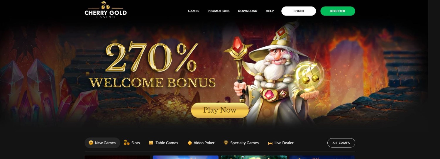 Cherry Gold casino main page