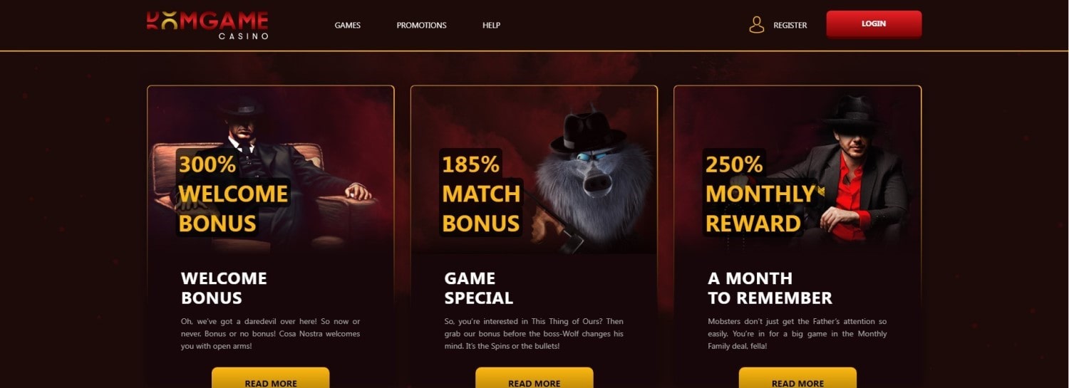 DomGame Casino Promotions, play now!