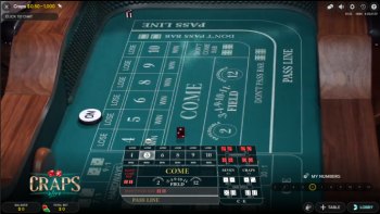 JackpotCity Casino's First person craps game