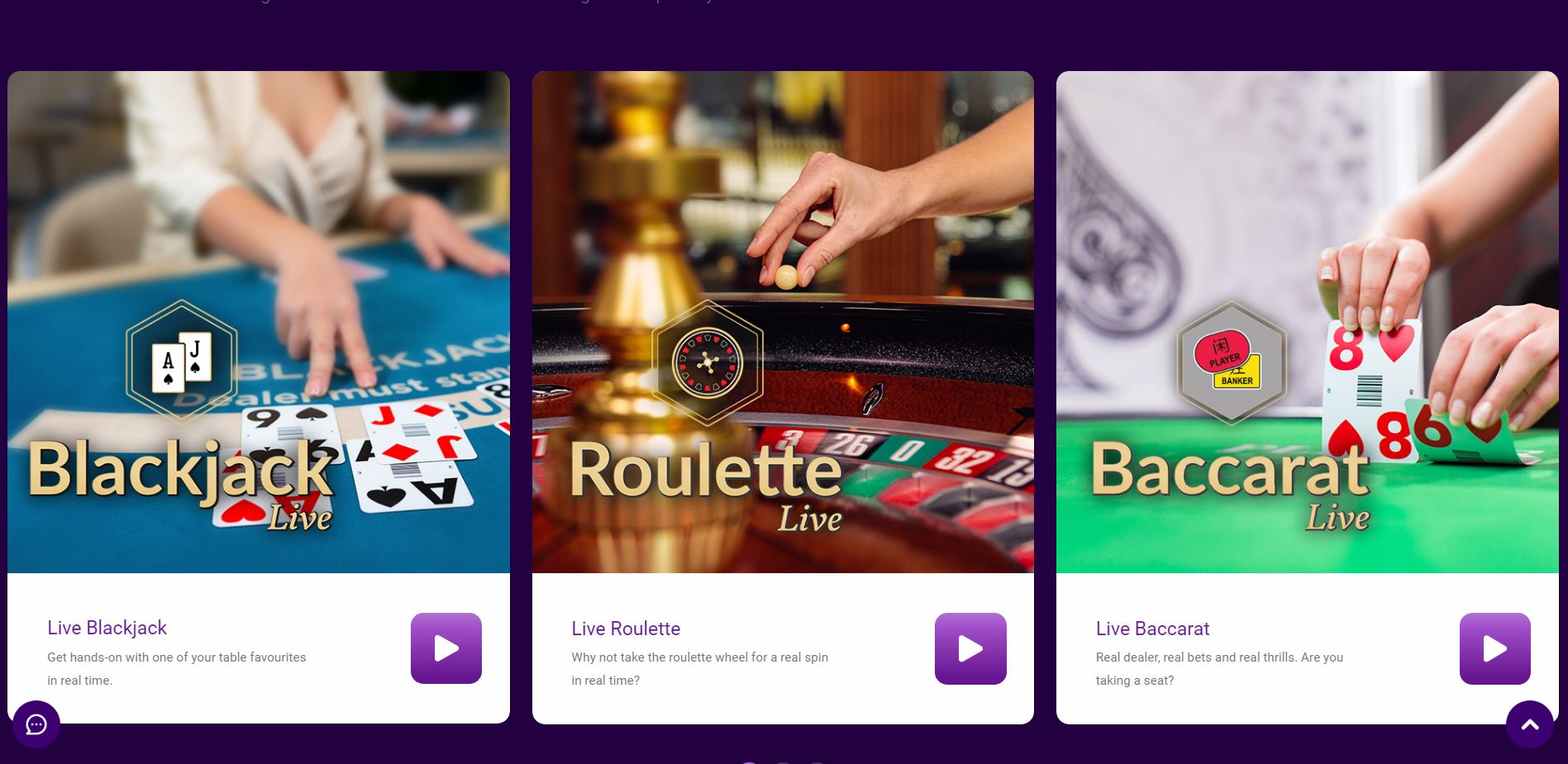JackpotCity casino offers a wide variety of live-dealer games
