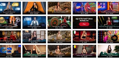 Mansion Casino Live Dealer Section. Play now!