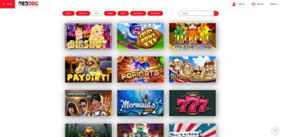 Red Dog offers a great variety of slot games