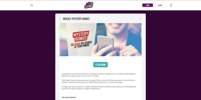 The Weekly Mystery Bonus by Cafe Casino